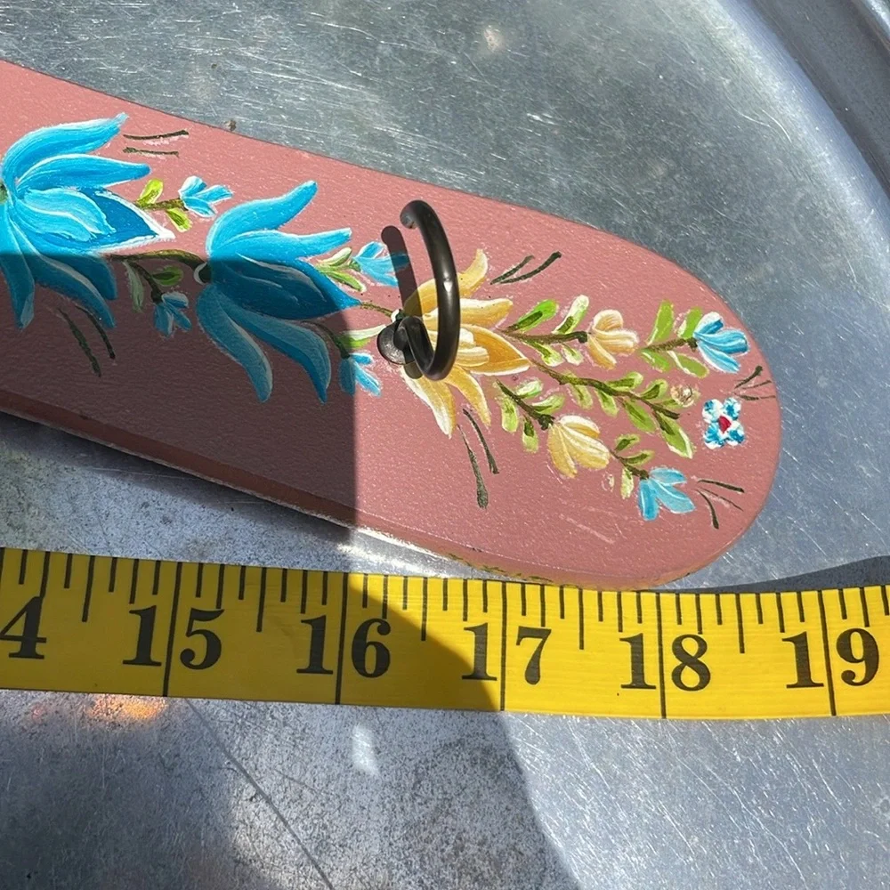 Floral Hand-Painted decorative hanger
